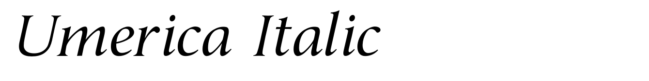 Umerica Italic